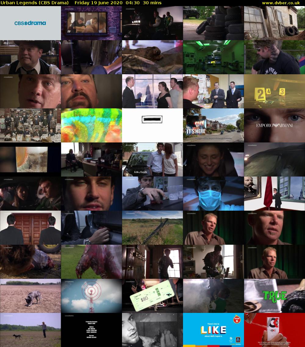 Urban Legends (CBS Drama) Friday 19 June 2020 04:30 - 05:00