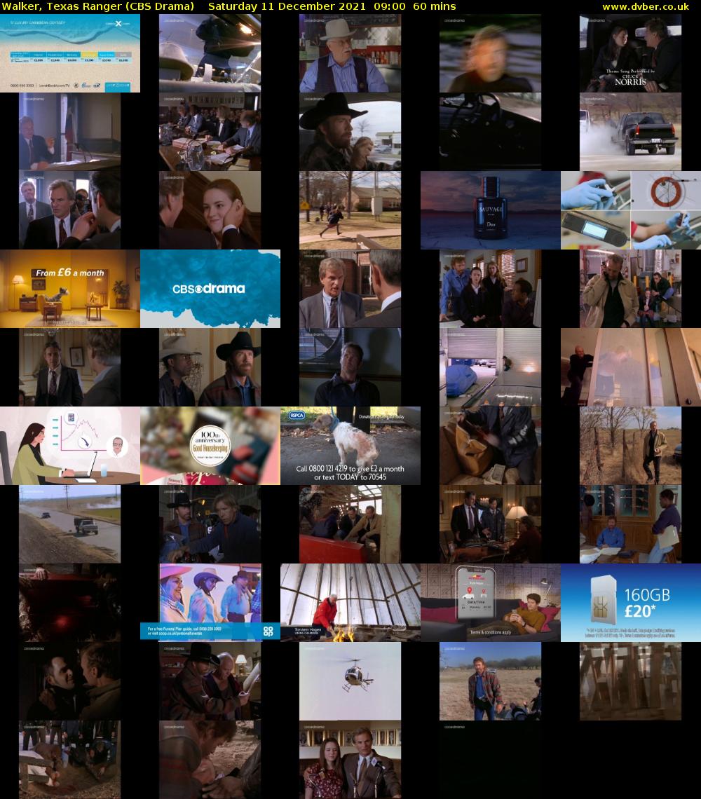 Walker, Texas Ranger (CBS Drama) Saturday 11 December 2021 09:00 - 10:00