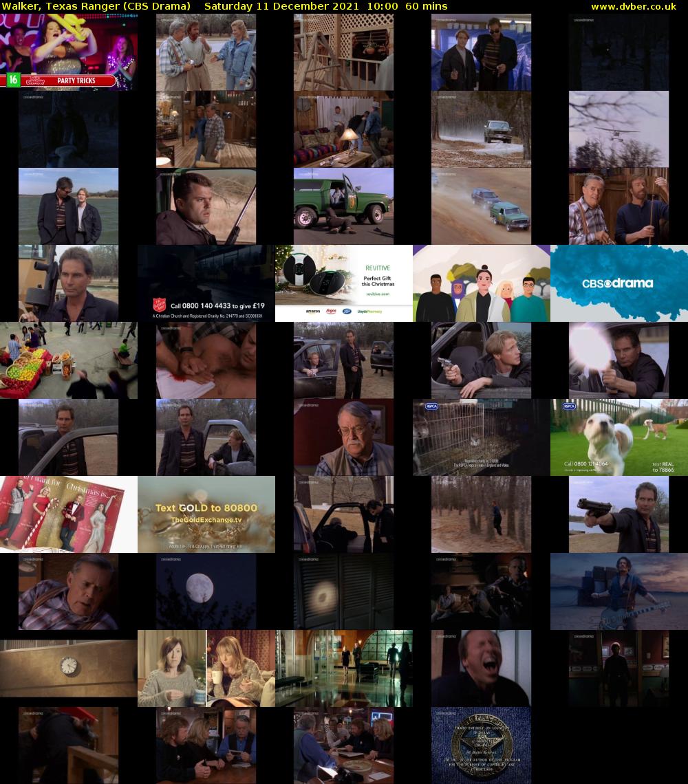 Walker, Texas Ranger (CBS Drama) Saturday 11 December 2021 10:00 - 11:00