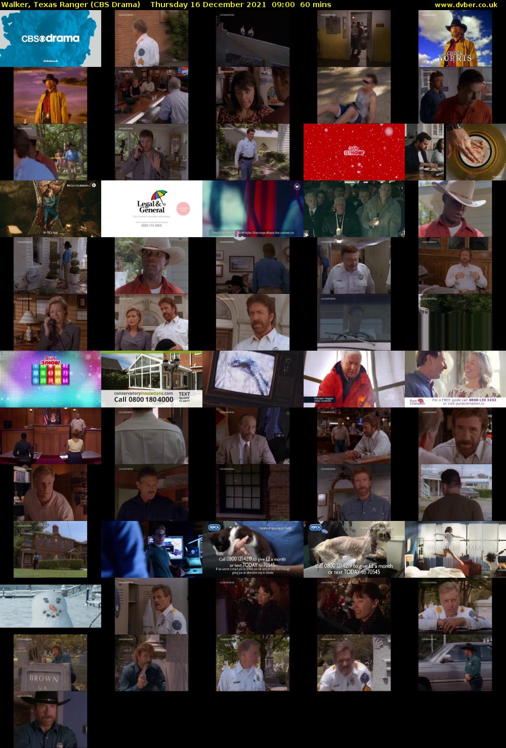 Walker, Texas Ranger (CBS Drama) Thursday 16 December 2021 09:00 - 10:00