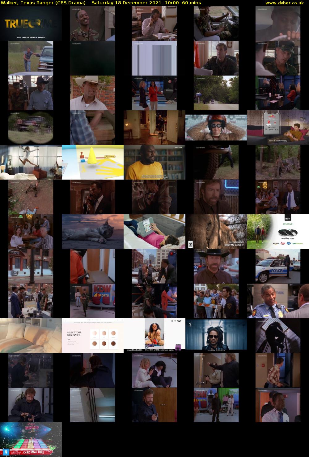 Walker, Texas Ranger (CBS Drama) Saturday 18 December 2021 10:00 - 11:00
