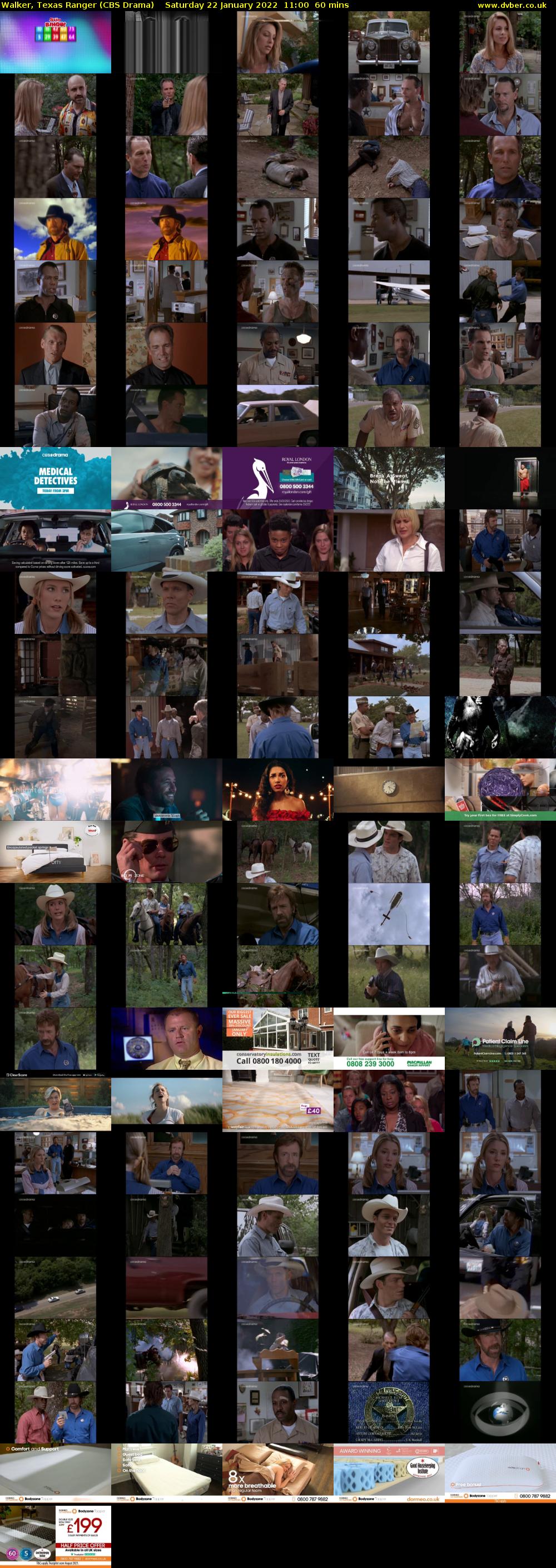 Walker, Texas Ranger (CBS Drama) Saturday 22 January 2022 11:00 - 12:00
