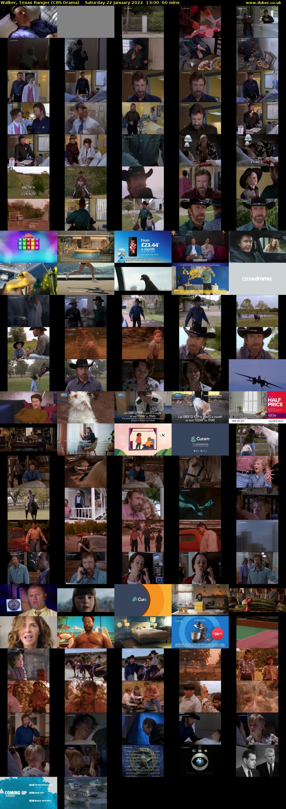 Walker, Texas Ranger (CBS Drama) Saturday 22 January 2022 13:00 - 14:00
