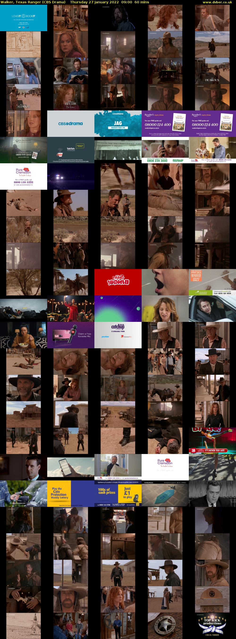 Walker, Texas Ranger (CBS Drama) Thursday 27 January 2022 09:00 - 10:00