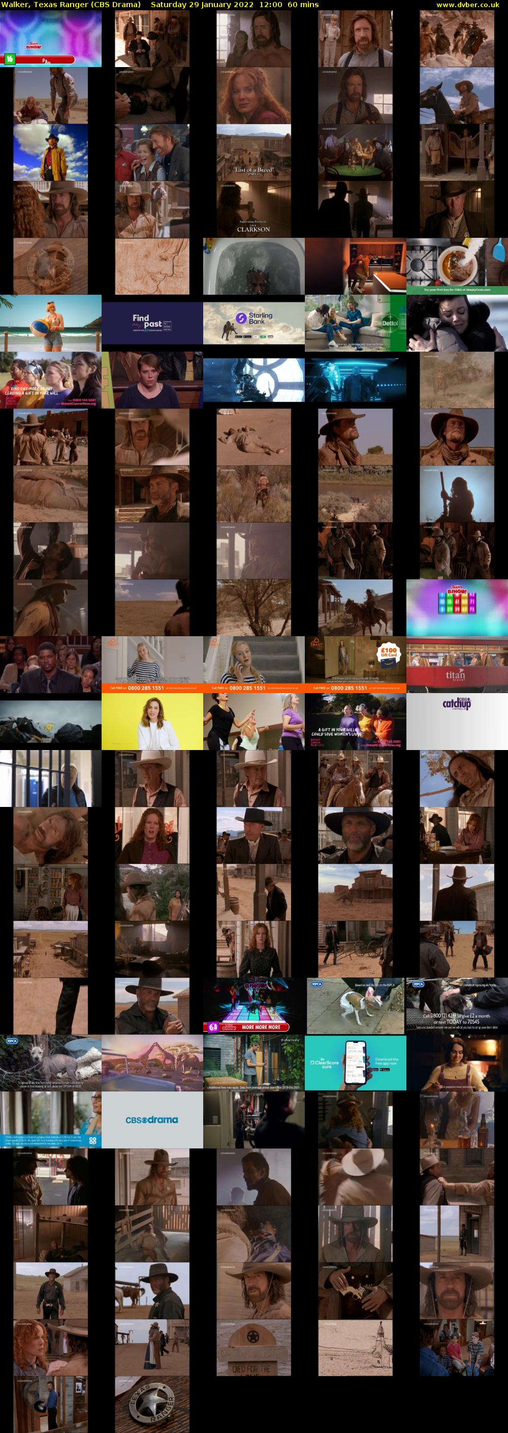 Walker, Texas Ranger (CBS Drama) Saturday 29 January 2022 12:00 - 13:00