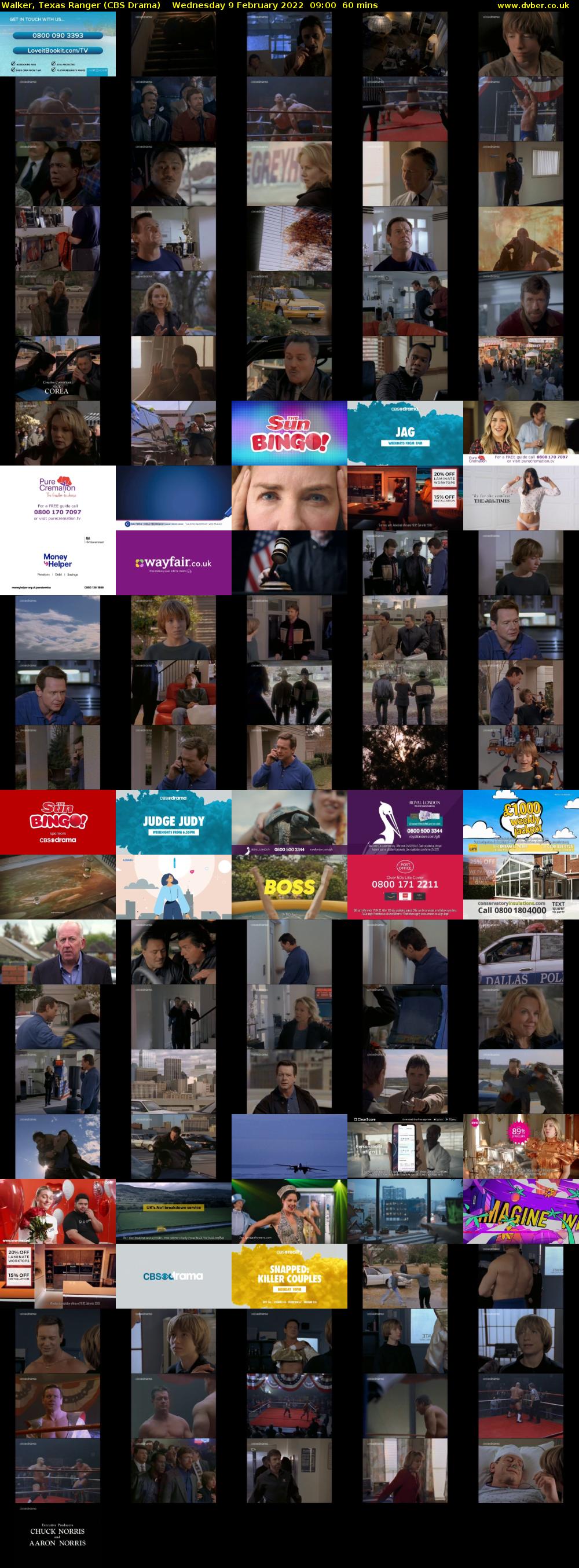 Walker, Texas Ranger (CBS Drama) Wednesday 9 February 2022 09:00 - 10:00