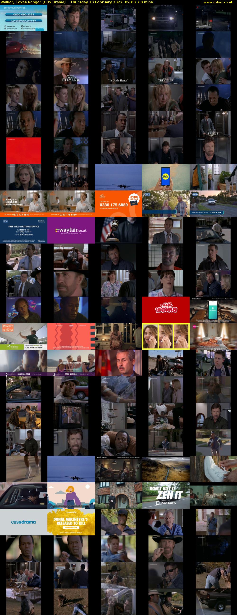Walker, Texas Ranger (CBS Drama) Thursday 10 February 2022 09:00 - 10:00