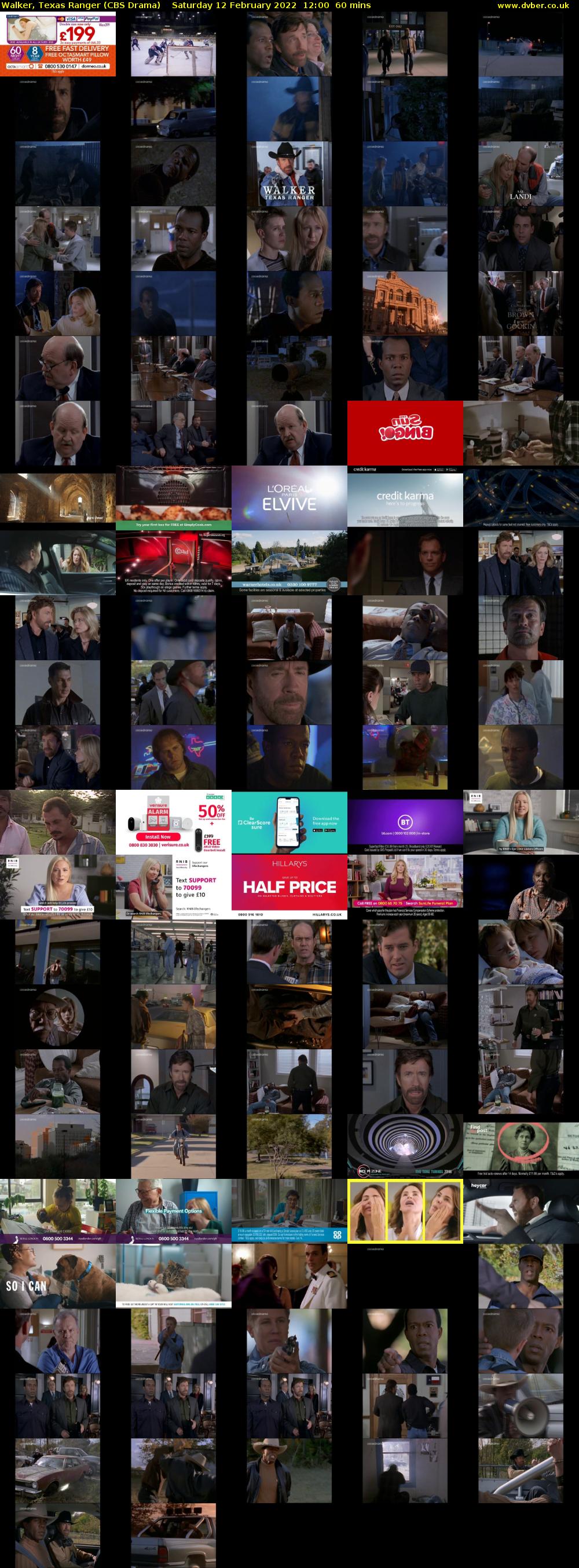 Walker, Texas Ranger (CBS Drama) Saturday 12 February 2022 12:00 - 13:00