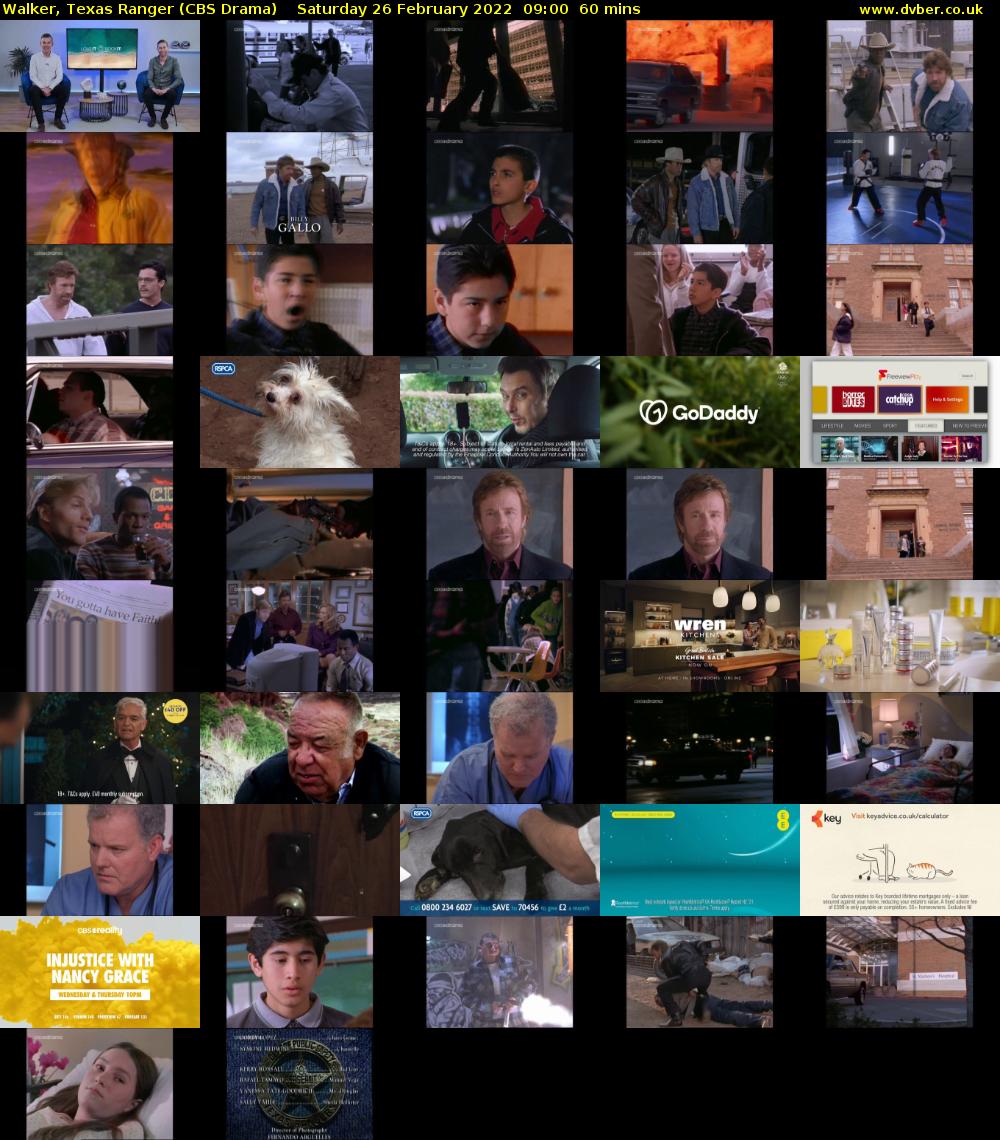 Walker, Texas Ranger (CBS Drama) Saturday 26 February 2022 09:00 - 10:00