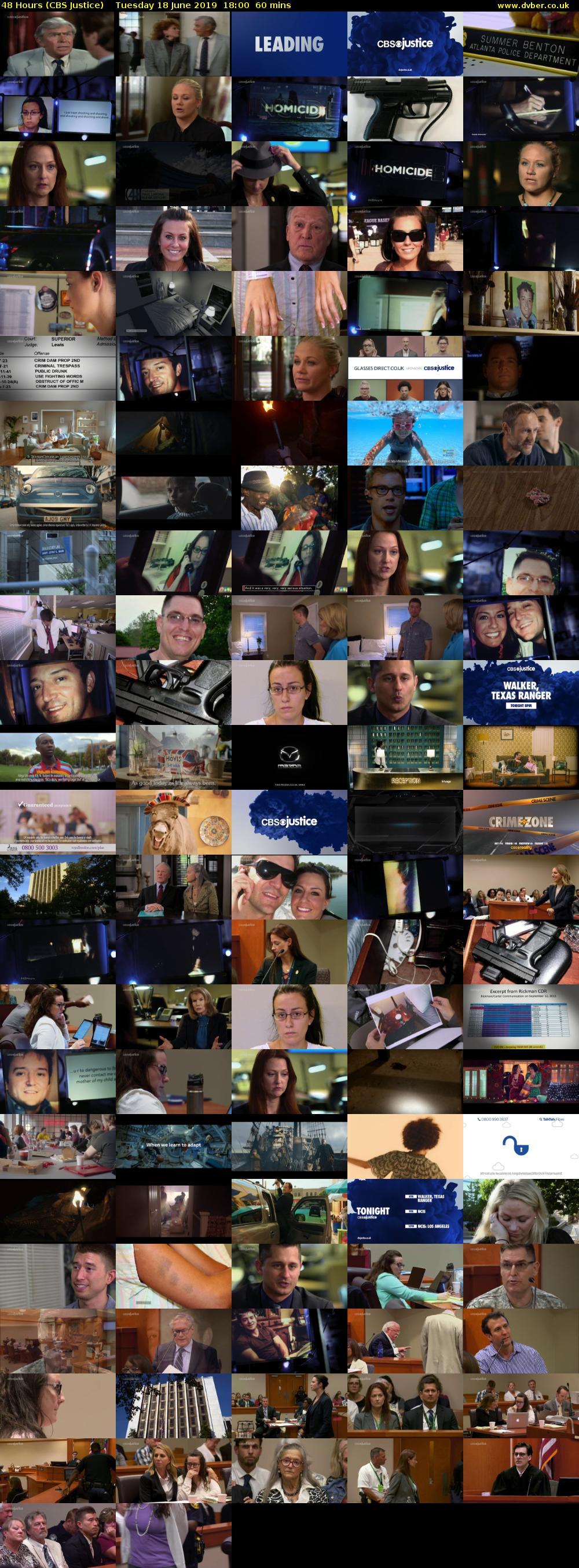 48 Hours (CBS Justice) Tuesday 18 June 2019 18:00 - 19:00
