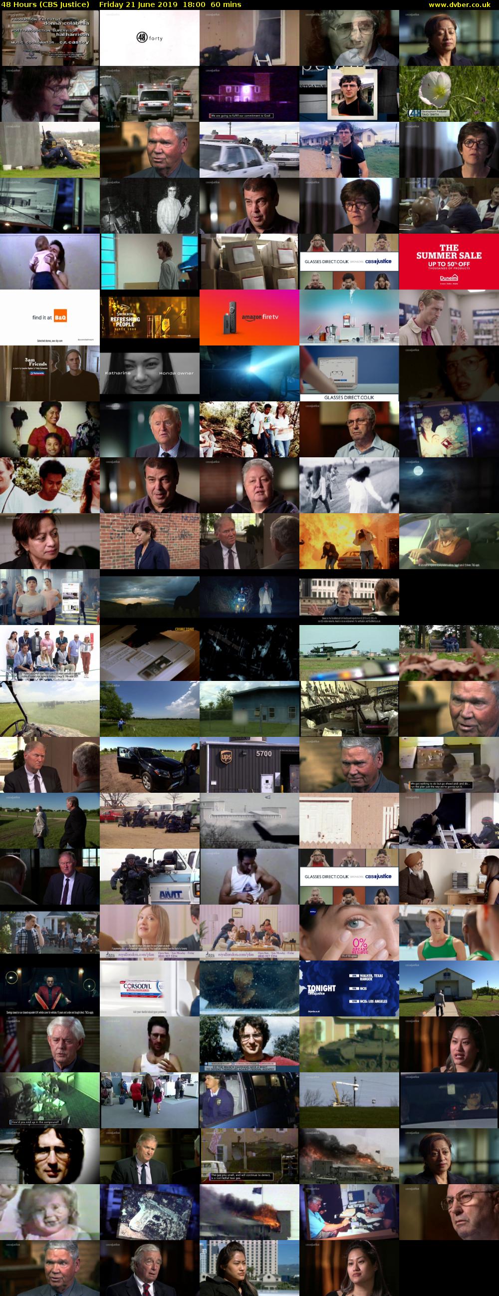 48 Hours (CBS Justice) Friday 21 June 2019 18:00 - 19:00