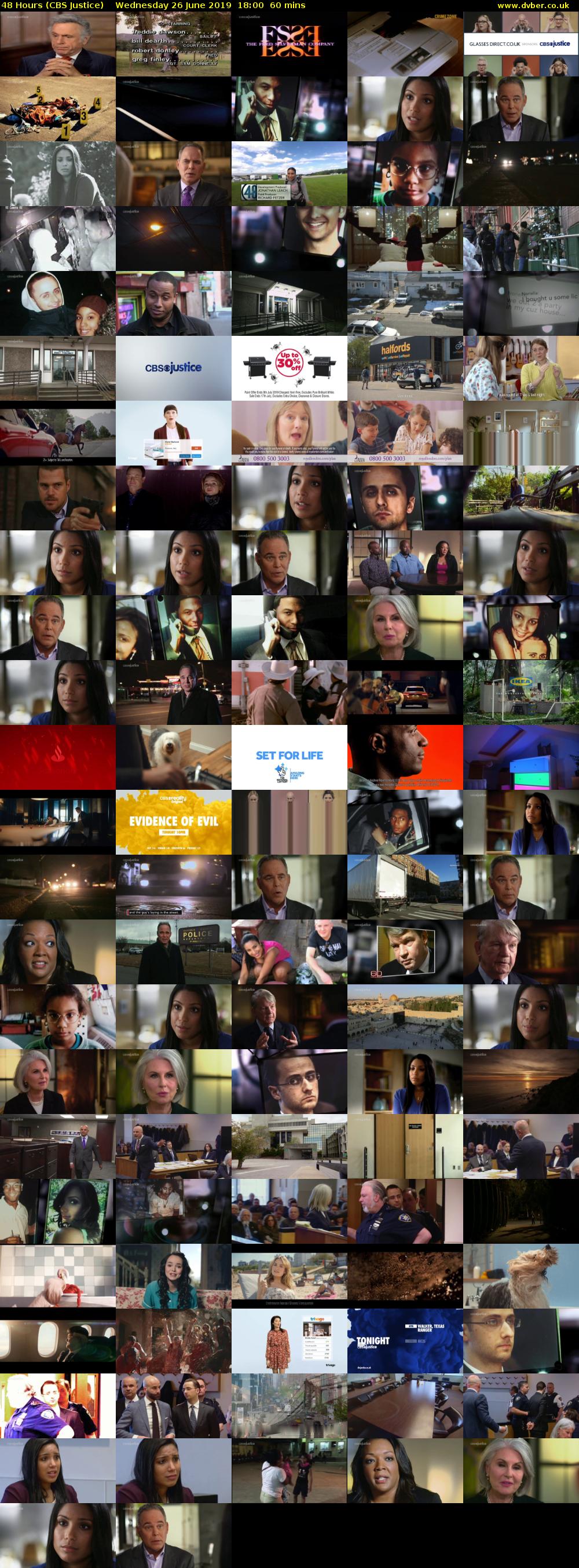 48 Hours (CBS Justice) Wednesday 26 June 2019 18:00 - 19:00