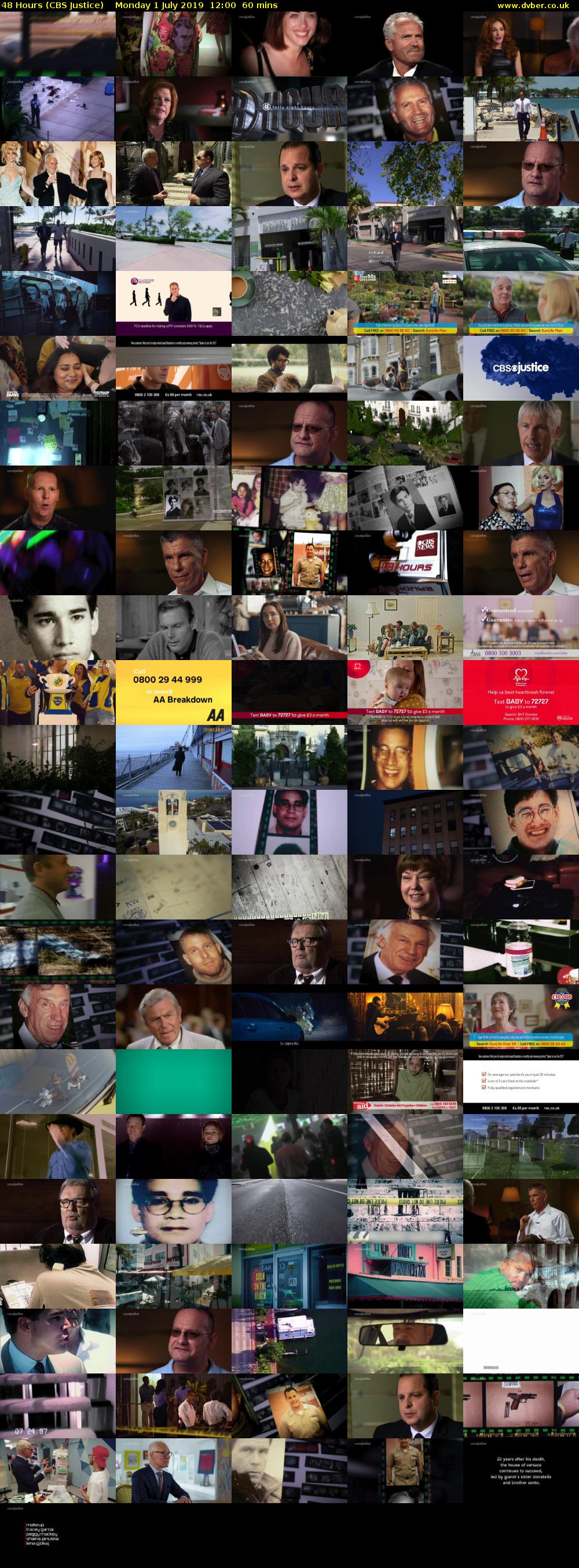 48 Hours (CBS Justice) Monday 1 July 2019 12:00 - 13:00