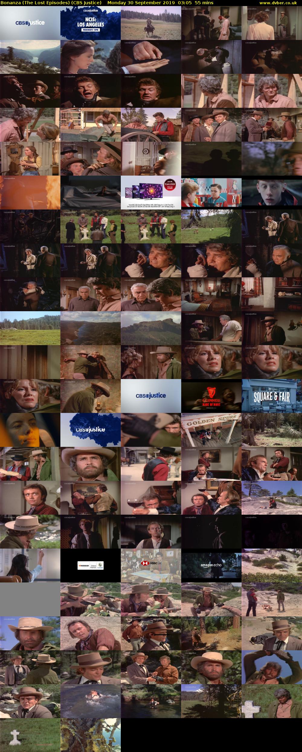 Bonanza (The Lost Episodes) (CBS Justice) Monday 30 September 2019 03:05 - 04:00