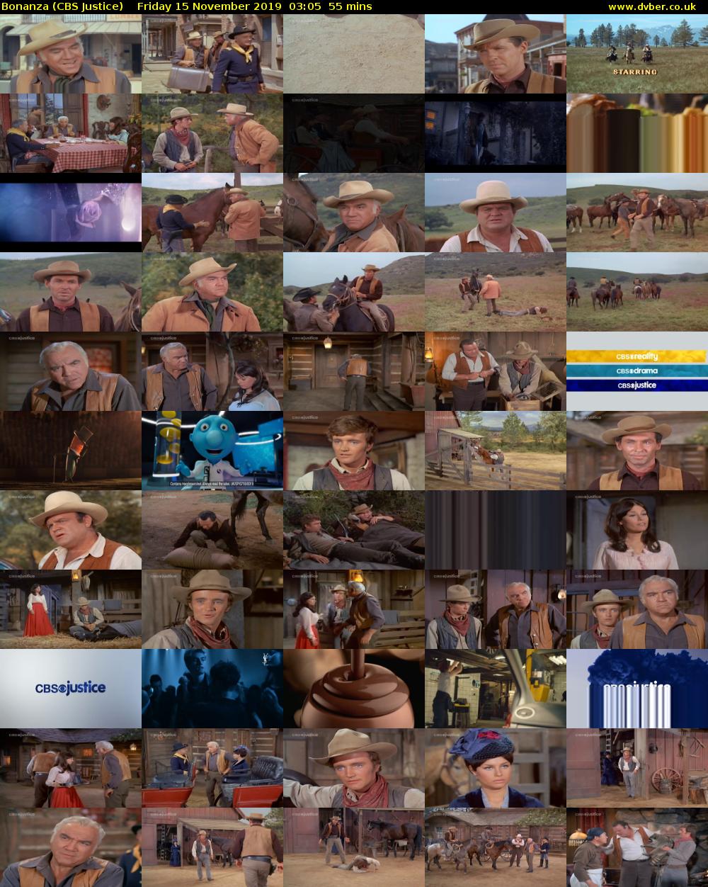 Bonanza (CBS Justice) Friday 15 November 2019 03:05 - 04:00