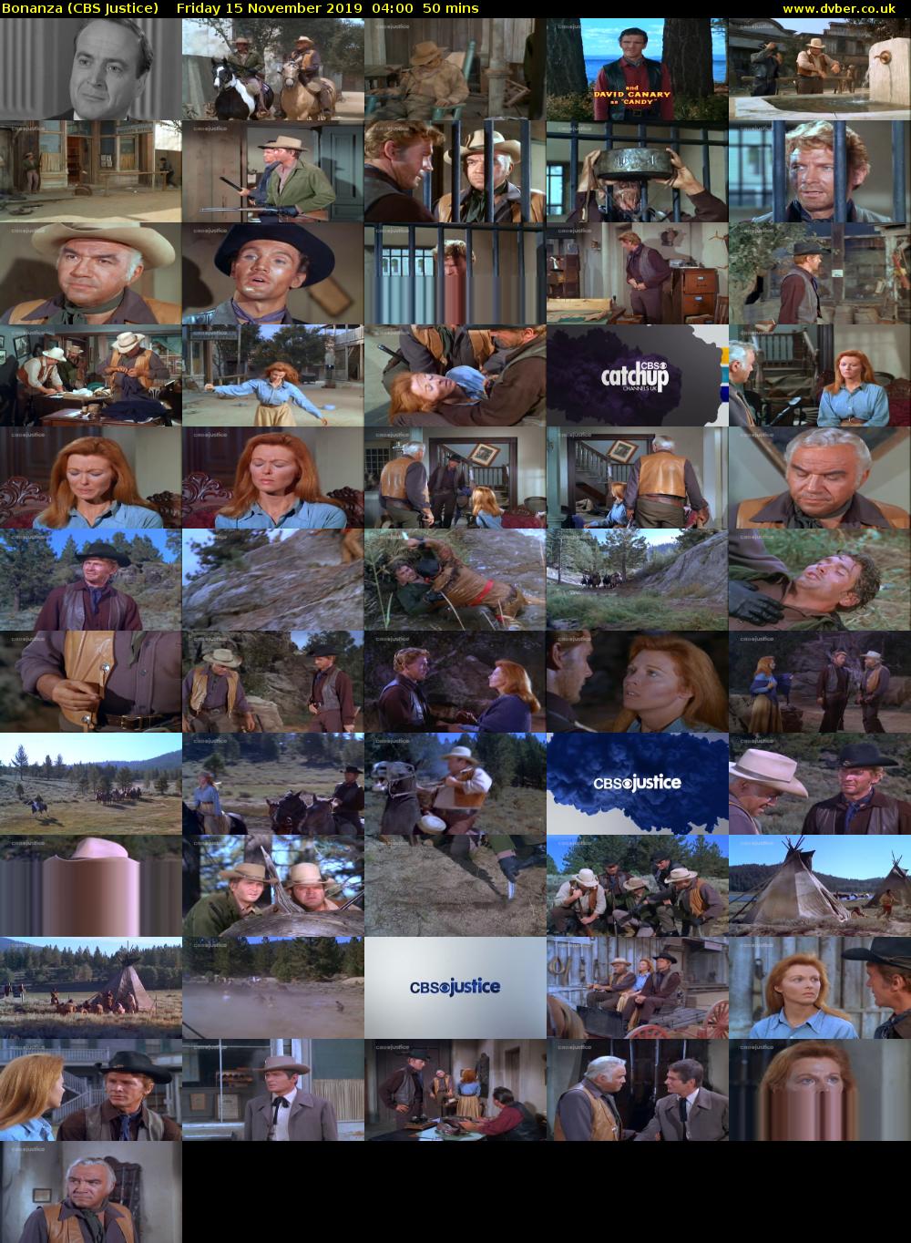 Bonanza (CBS Justice) Friday 15 November 2019 04:00 - 04:50