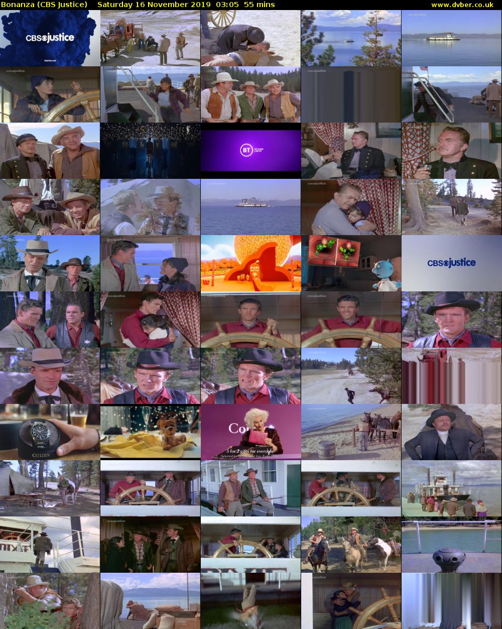 Bonanza (CBS Justice) Saturday 16 November 2019 03:05 - 04:00