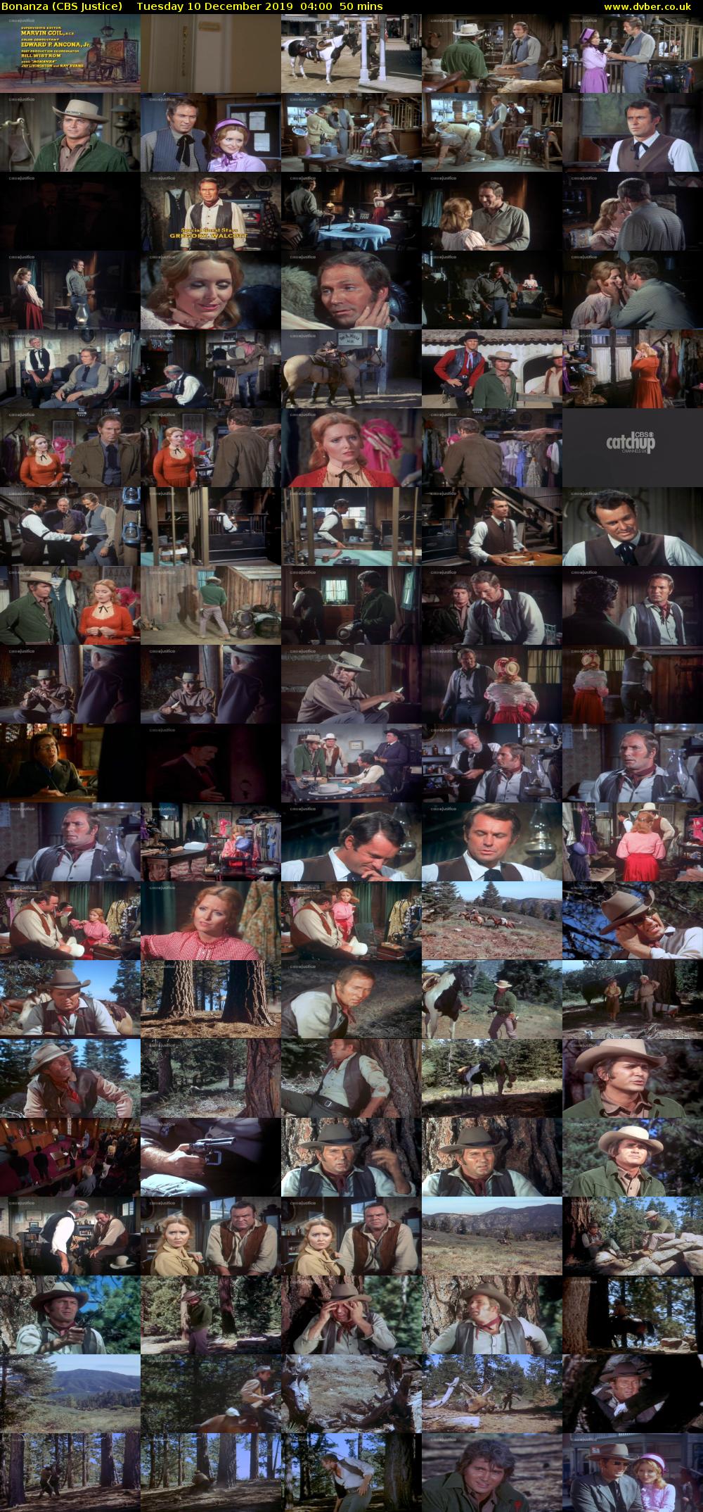 Bonanza (CBS Justice) Tuesday 10 December 2019 04:00 - 04:50
