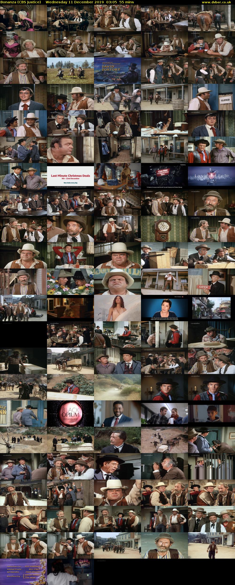 Bonanza (CBS Justice) Wednesday 11 December 2019 03:05 - 04:00