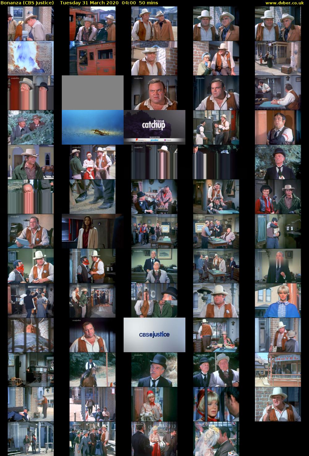 Bonanza (CBS Justice) Tuesday 31 March 2020 04:00 - 04:50