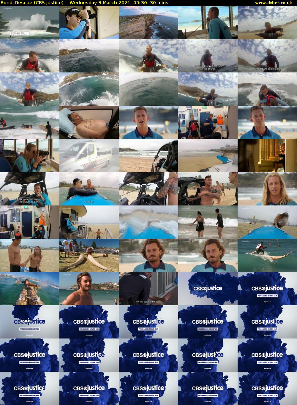 Bondi Rescue (CBS Justice) Wednesday 3 March 2021 05:30 - 06:00