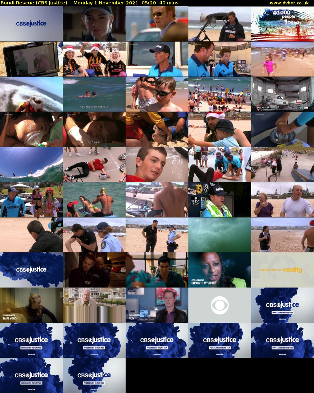 Bondi Rescue (CBS Justice) Monday 1 November 2021 05:20 - 06:00