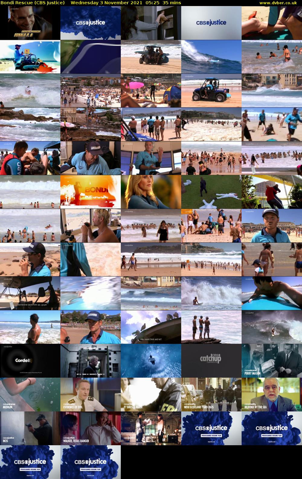Bondi Rescue (CBS Justice) Wednesday 3 November 2021 05:25 - 06:00
