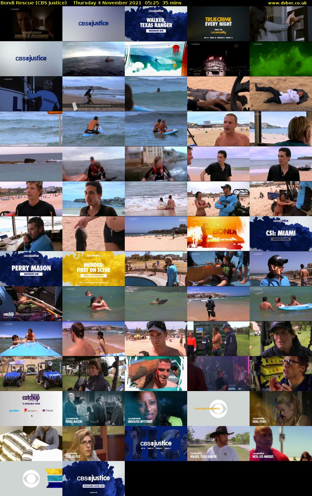 Bondi Rescue (CBS Justice) Thursday 4 November 2021 05:25 - 06:00