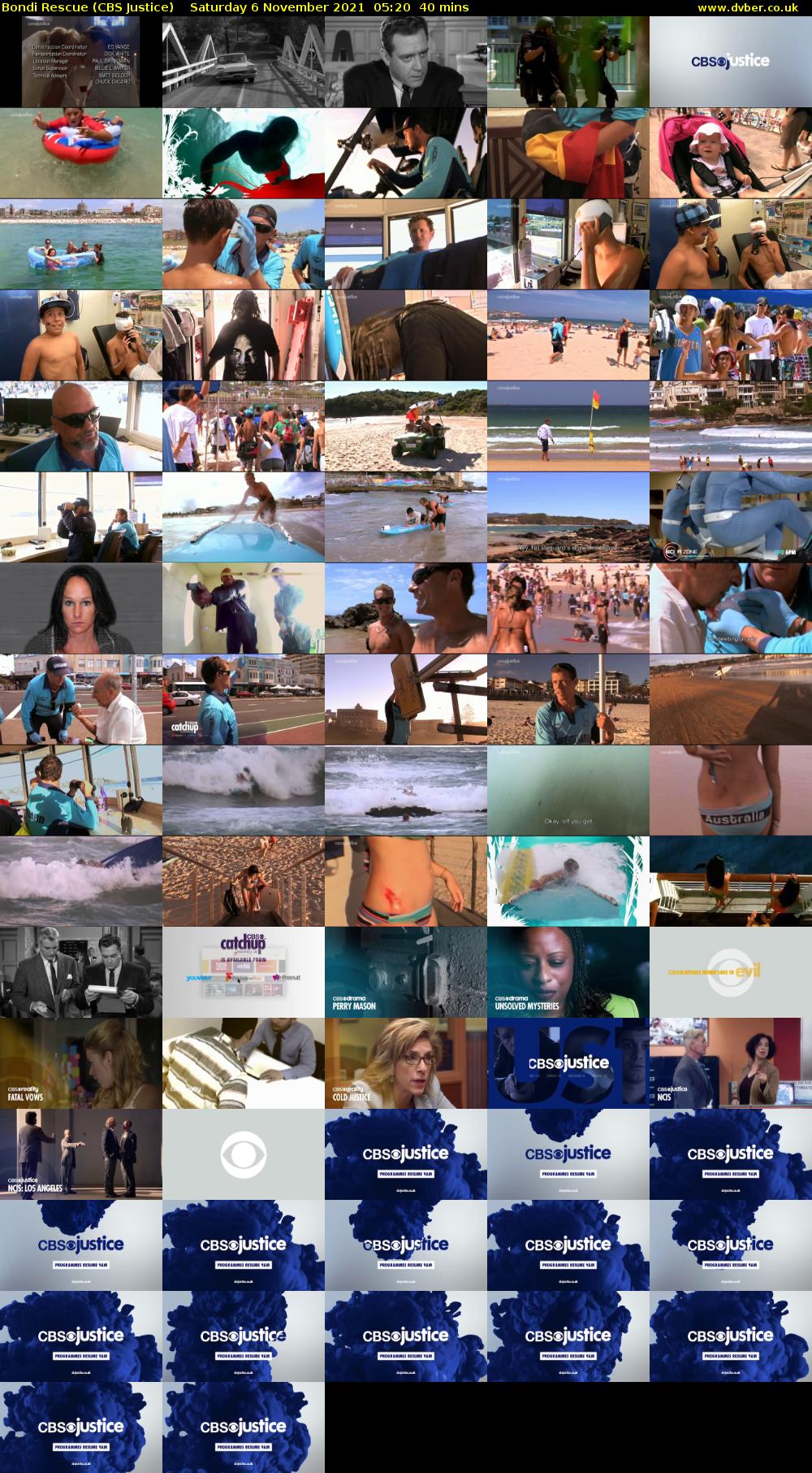 Bondi Rescue (CBS Justice) Saturday 6 November 2021 05:20 - 06:00