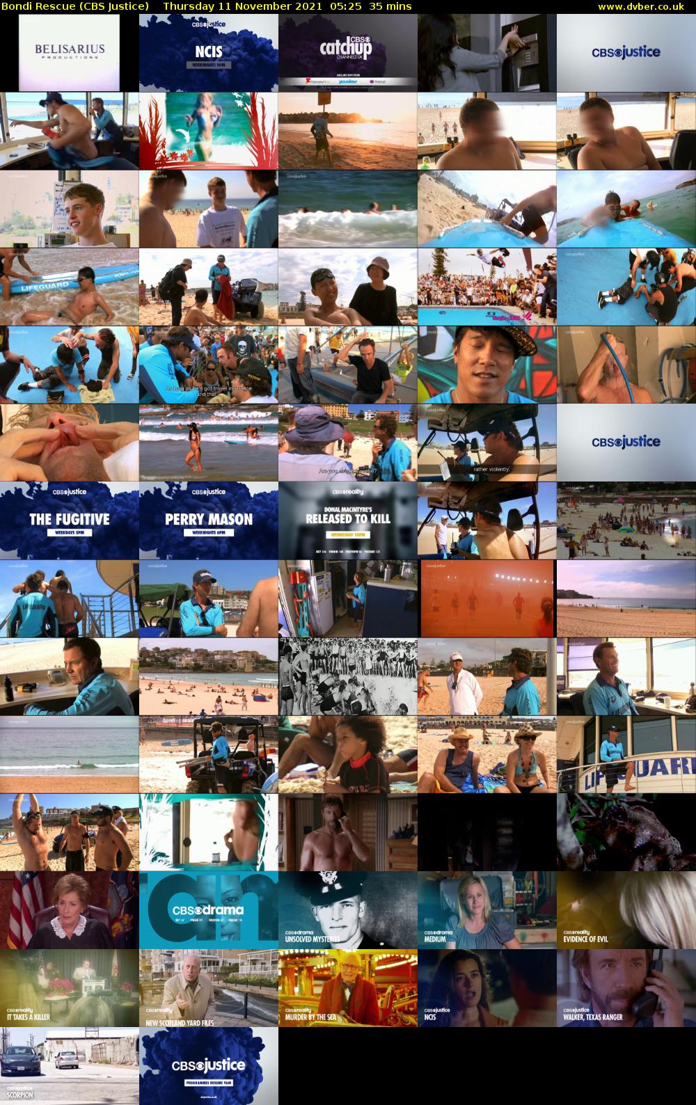 Bondi Rescue (CBS Justice) Thursday 11 November 2021 05:25 - 06:00