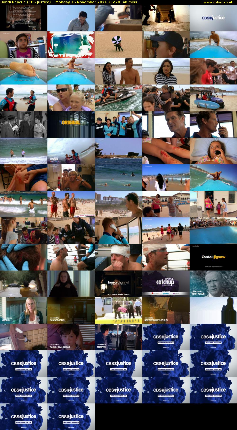 Bondi Rescue (CBS Justice) Monday 15 November 2021 05:20 - 06:00