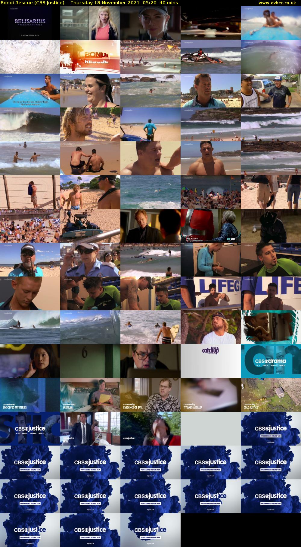 Bondi Rescue (CBS Justice) Thursday 18 November 2021 05:20 - 06:00