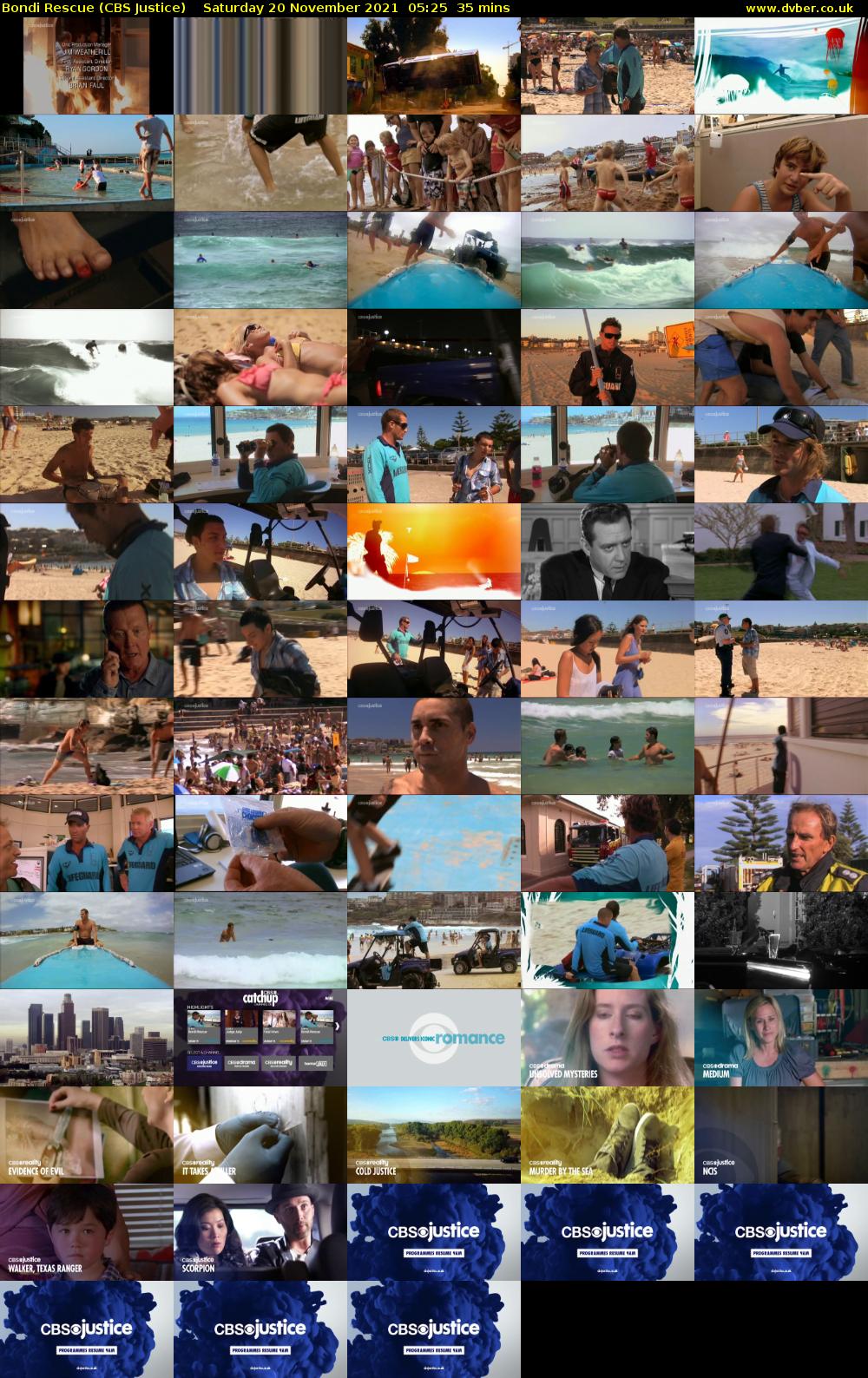 Bondi Rescue (CBS Justice) Saturday 20 November 2021 05:25 - 06:00
