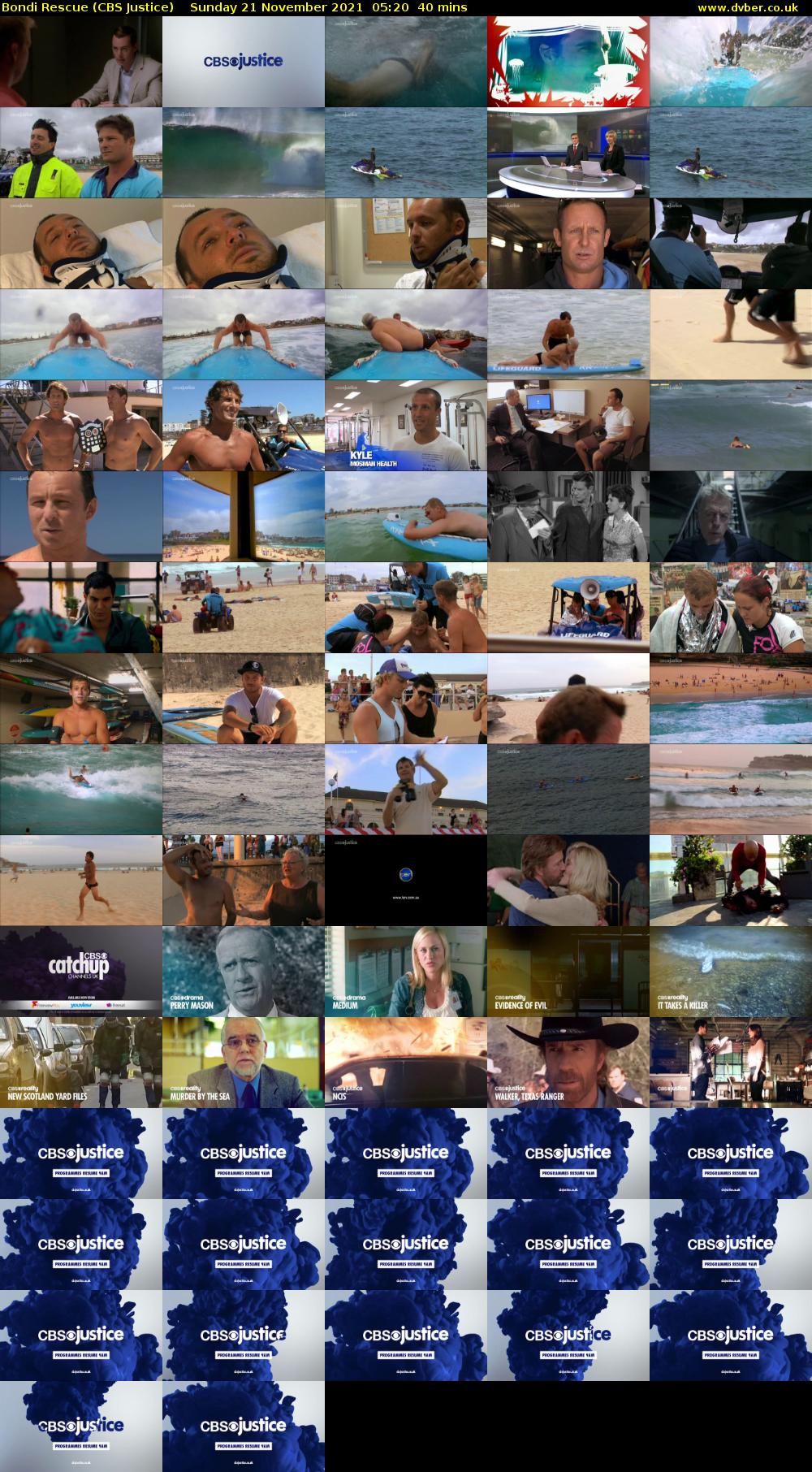 Bondi Rescue (CBS Justice) Sunday 21 November 2021 05:20 - 06:00