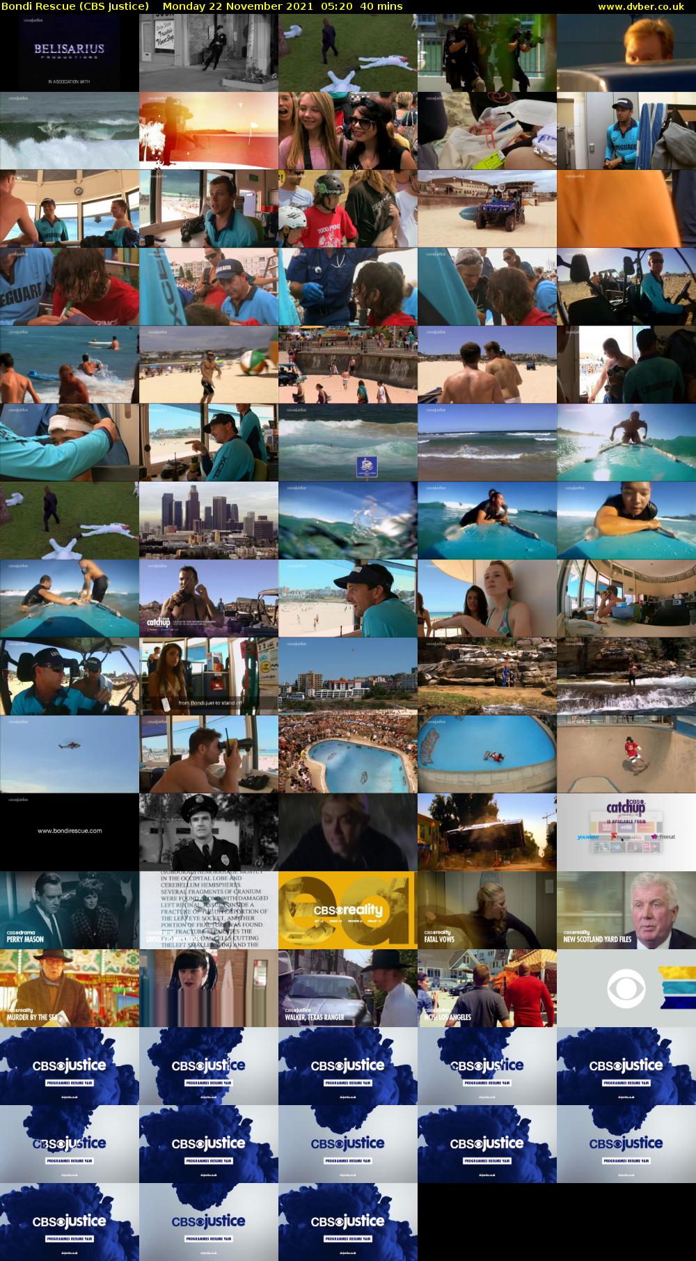 Bondi Rescue (CBS Justice) Monday 22 November 2021 05:20 - 06:00