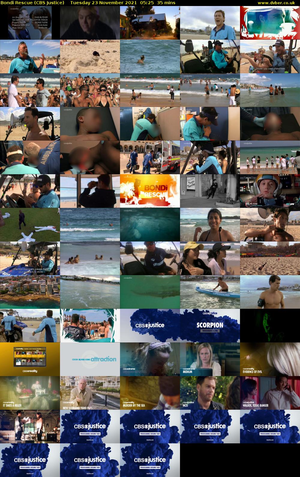 Bondi Rescue (CBS Justice) Tuesday 23 November 2021 05:25 - 06:00