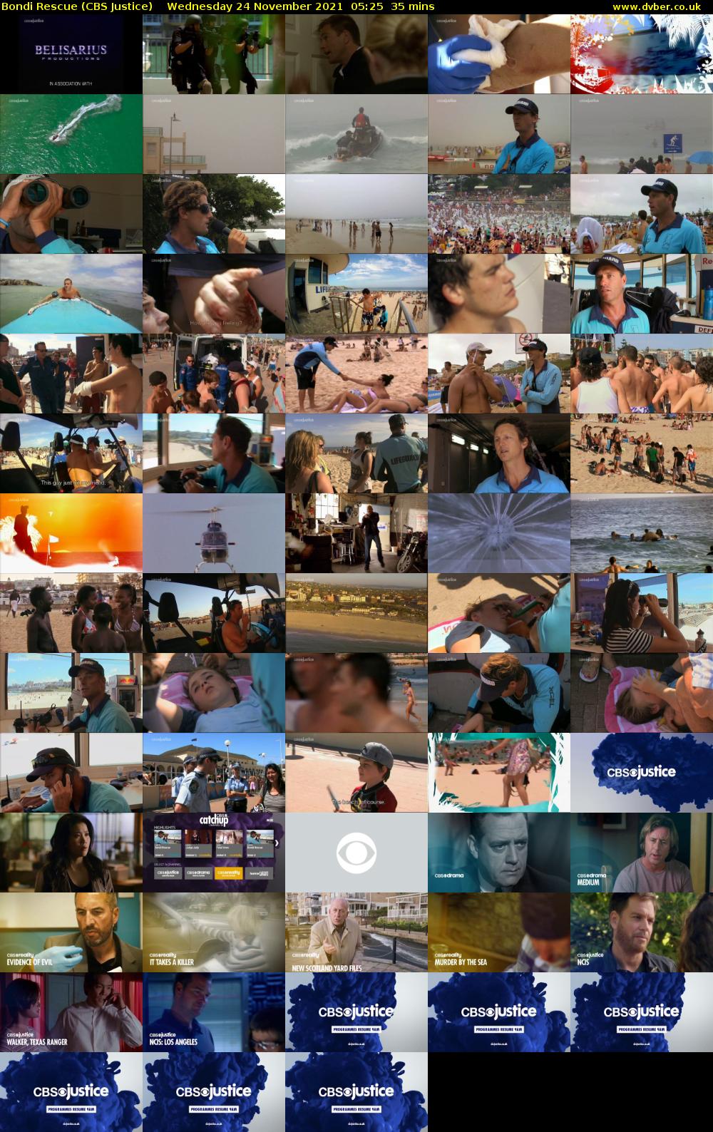 Bondi Rescue (CBS Justice) Wednesday 24 November 2021 05:25 - 06:00
