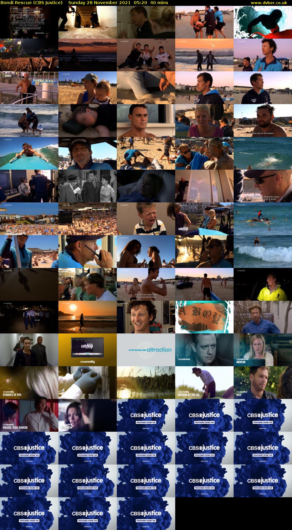 Bondi Rescue (CBS Justice) Sunday 28 November 2021 05:20 - 06:00