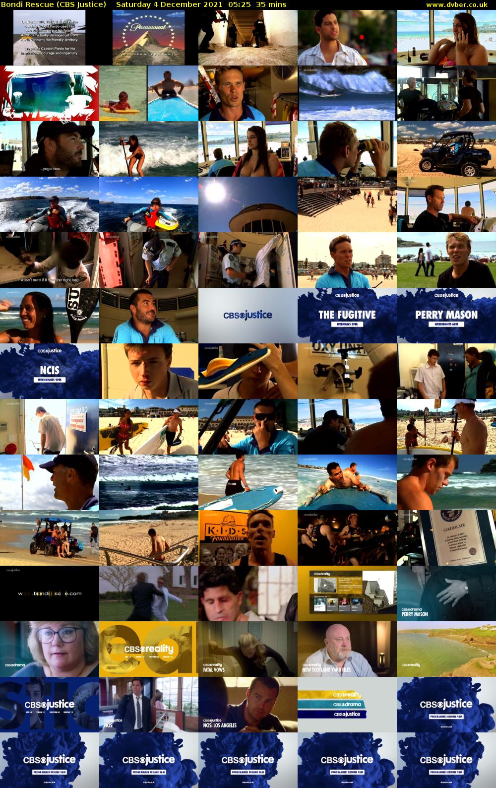 Bondi Rescue (CBS Justice) Saturday 4 December 2021 05:25 - 06:00
