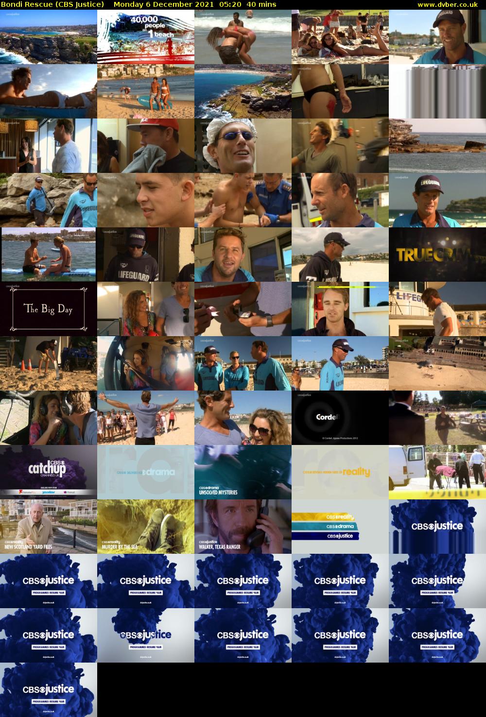 Bondi Rescue (CBS Justice) Monday 6 December 2021 05:20 - 06:00