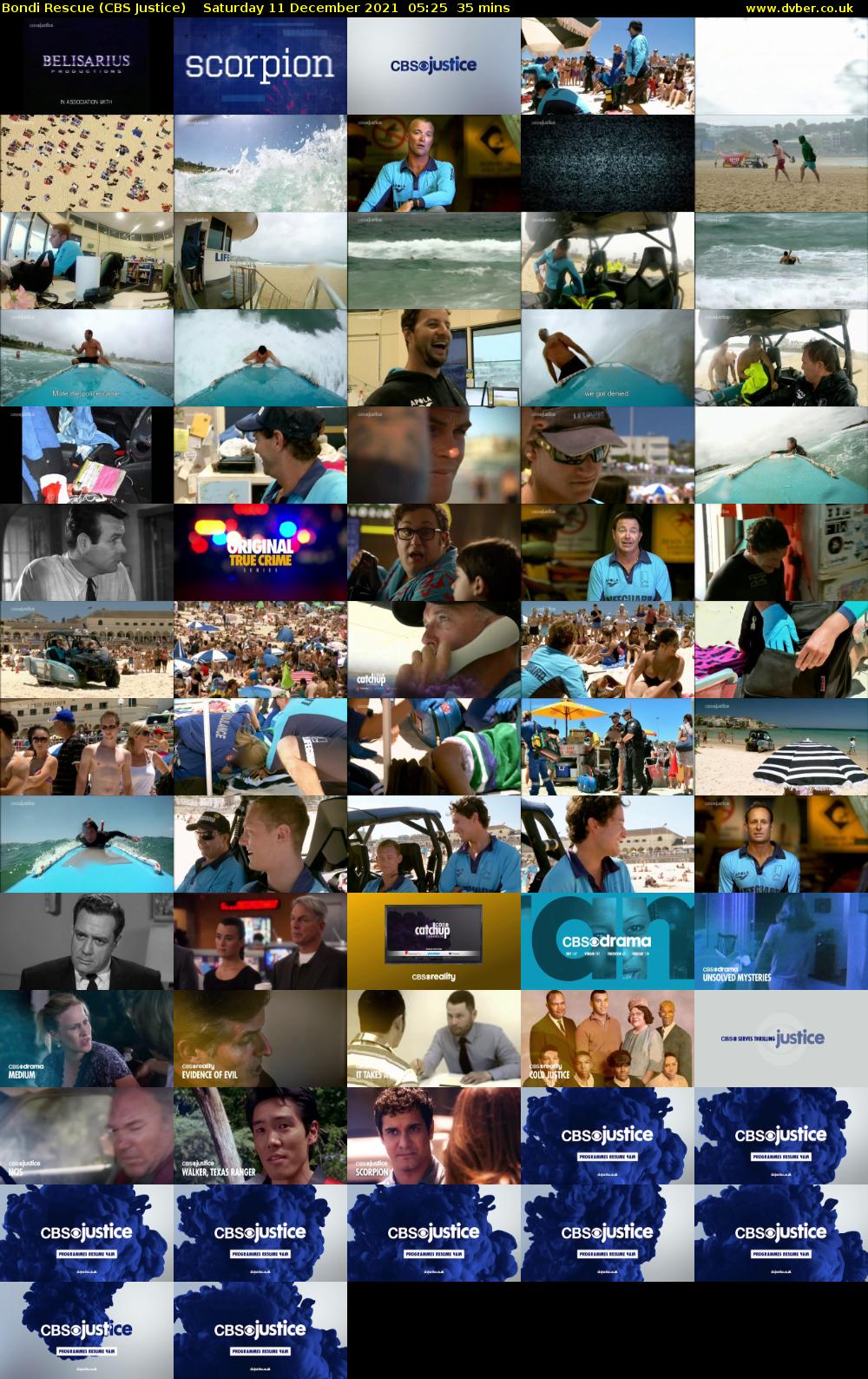 Bondi Rescue (CBS Justice) Saturday 11 December 2021 05:25 - 06:00