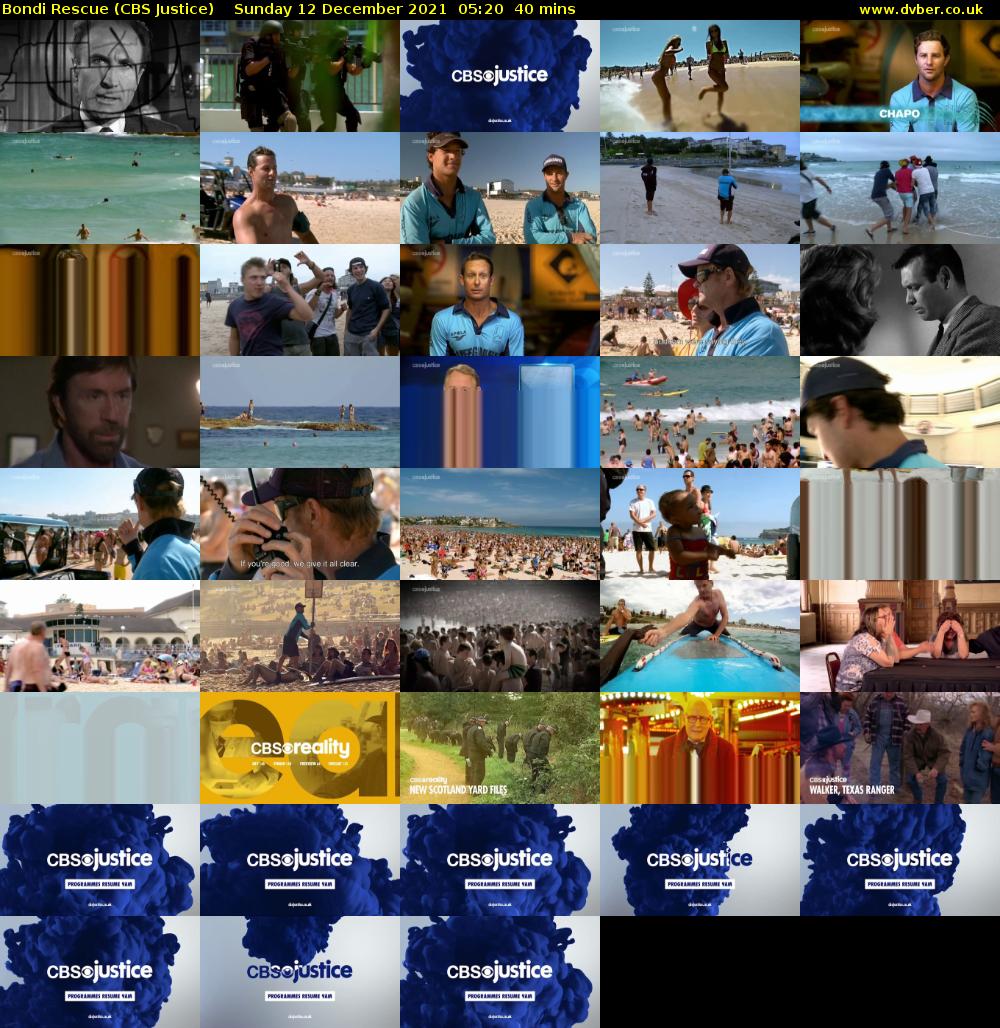 Bondi Rescue (CBS Justice) Sunday 12 December 2021 05:20 - 06:00