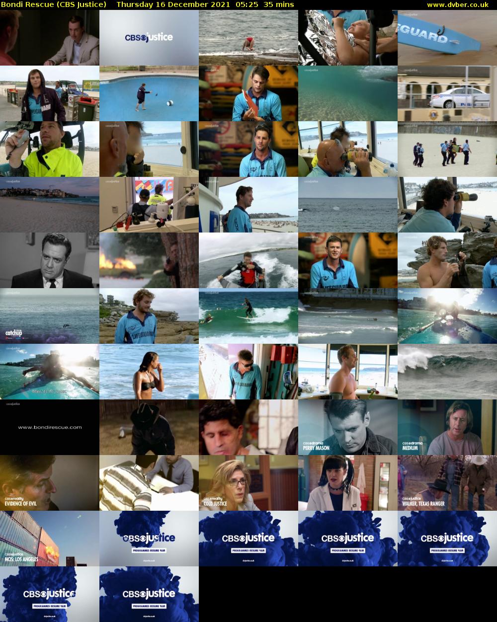 Bondi Rescue (CBS Justice) Thursday 16 December 2021 05:25 - 06:00