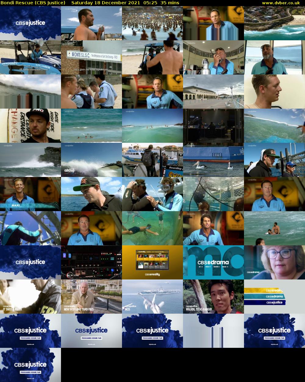 Bondi Rescue (CBS Justice) Saturday 18 December 2021 05:25 - 06:00