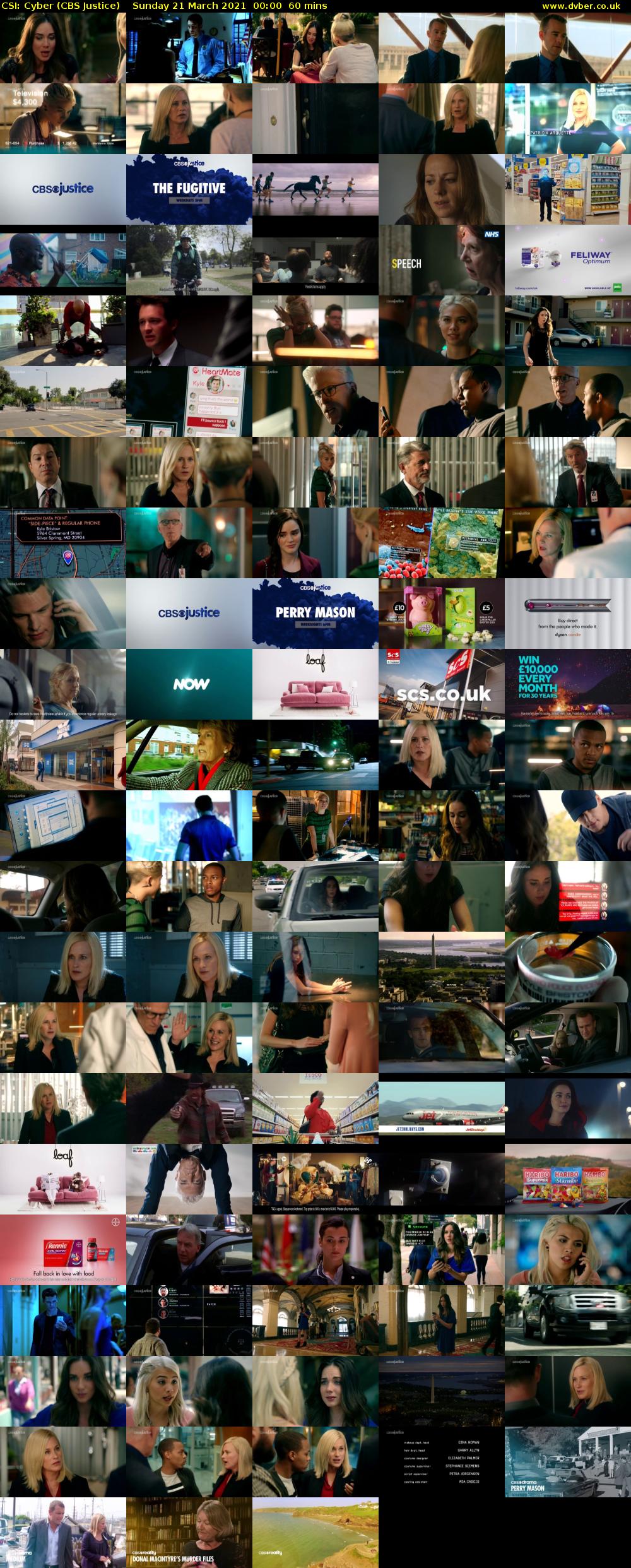 CSI: Cyber (CBS Justice) Sunday 21 March 2021 00:00 - 01:00