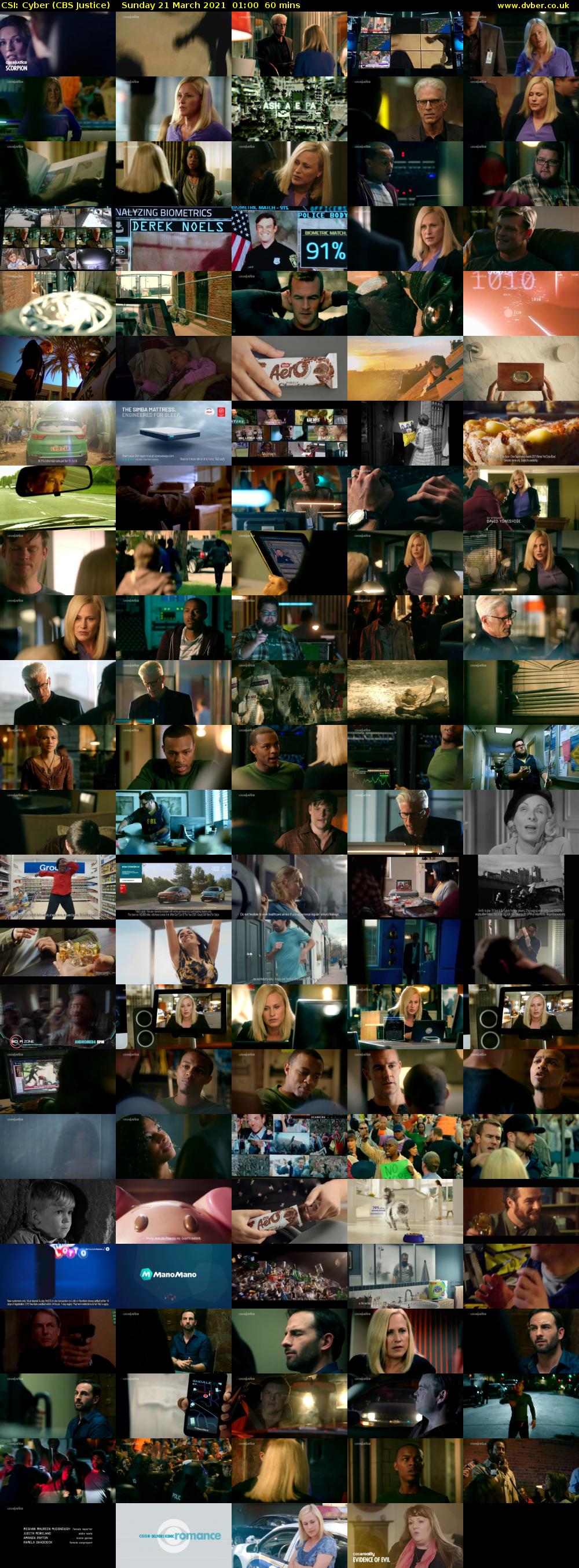 CSI: Cyber (CBS Justice) Sunday 21 March 2021 01:00 - 02:00