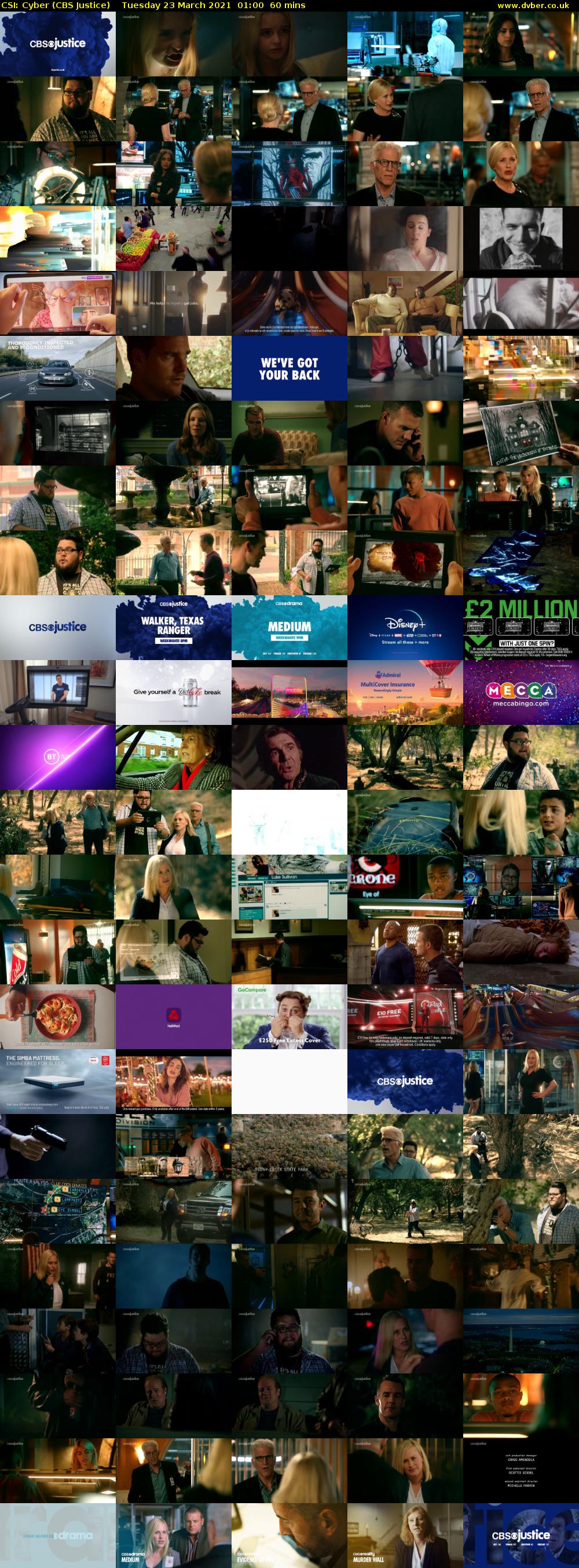 CSI: Cyber (CBS Justice) Tuesday 23 March 2021 01:00 - 02:00