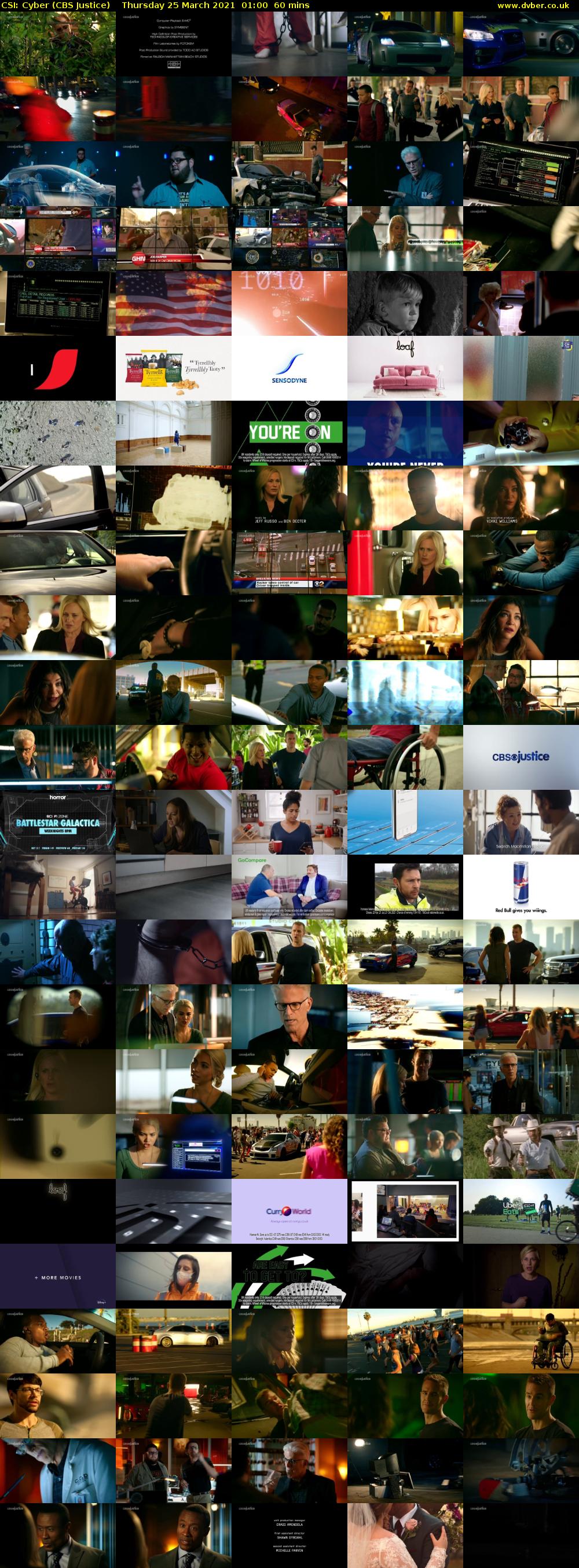 CSI: Cyber (CBS Justice) Thursday 25 March 2021 01:00 - 02:00