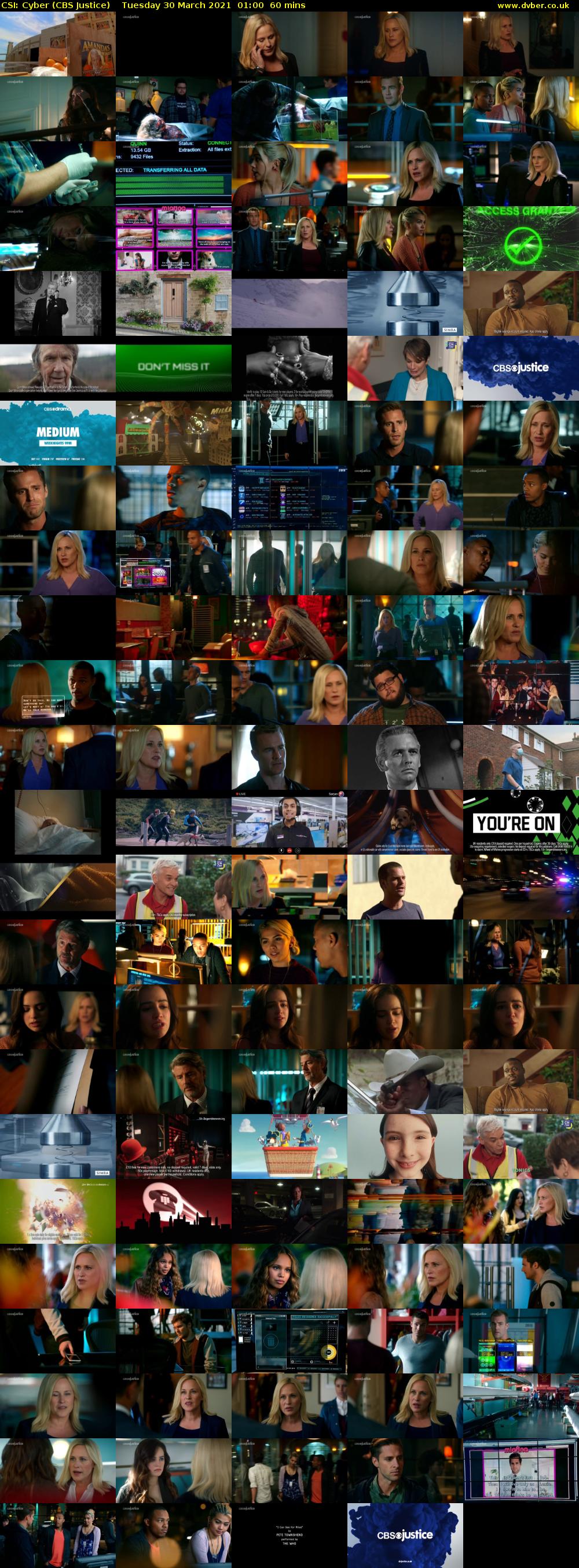 CSI: Cyber (CBS Justice) Tuesday 30 March 2021 01:00 - 02:00
