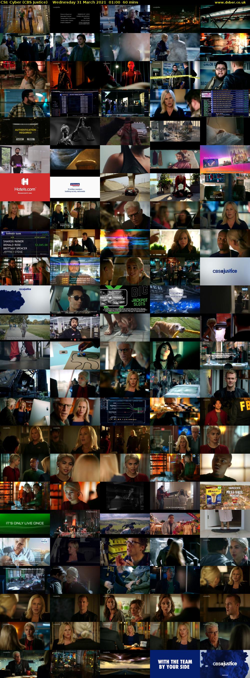 CSI: Cyber (CBS Justice) Wednesday 31 March 2021 01:00 - 02:00